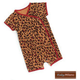 Kimono Infant Bodysuit in Leopard Print