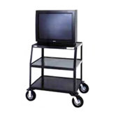 Pixmate 24" x 38" Shelf Television Cart With 8" Pneumatic Tires