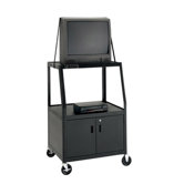 Pixmobile 24" x 38" Shelf Video Cart With 8" Pneumatic Tires [44" Height]