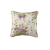 Sweet Violets Cotton Accent Pillow
