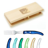 Berlingot 6-Piece Steak Forks Set with Cold Handle