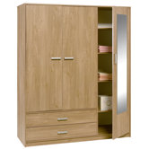 Frucha 3 Door 2 Drawer Wardrobe