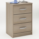 Elmont 3 Drawer Bedside Table