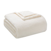 Micro Tec Plush Blanket in Cream