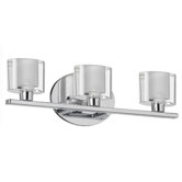 Oval Glass 3 Light Bath Vanity Light