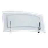 Clear/Frosted Glass One Light Wall Sconce in Satin Chrome