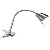 Clip-On Single Light Goose Neck Table Lamp