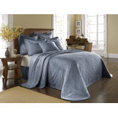 King Charles Matelasse Bedspread Bedding Collection in Powder Blue