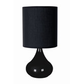 Zenith 60W Touch Lamp in Black