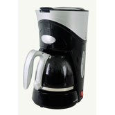 6 Cup Coffee Maker in Black and Silver