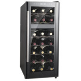 31.7" Dual-Zone Thermo-Electric Wine Cooler with Heating