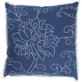 T-2487 18" Decorative Pillow in Dark Blue