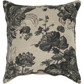Beige and Black Decorative Pillow