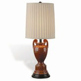 Palio Sienna Table Lamp with Gold Flecks in Sienna Red