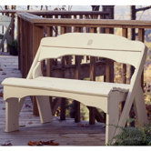 Fanback Wood Garden Bench