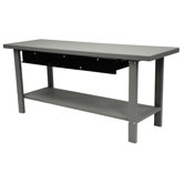 79 Indust Gray Workbench W/ 3 Drwrs