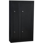 Blk 8 Gun Double Door Security Cab