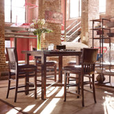 Modern Craftsman Pub Table in Tobacco