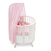 Sleepi Mini Bassinet Bedding Collection in Pink Dots