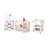 Sleepi Bassinet  and Crib Nursery Set in White