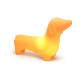 Dachshund Dog Pet Lamp in Sunset Orange