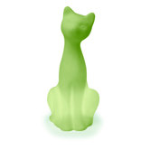Siamese Cat Pet Lamp in Mist Green