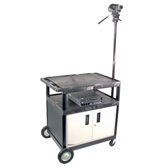 36" High Production Center with Cabinet