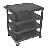 37.75" 4 Shelf Utility Cart