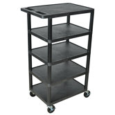 46" 5 Shelf Utility Cart