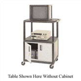 48" High, Low Priced Table with Locking Cabinet