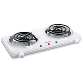 Portable Double Coil Cooking Range with Stay Cool Base