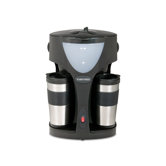 Twin Coffee Maker with 2 Travel Mugs