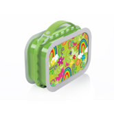 Deluxe Lunchbox with Peace Design in Green