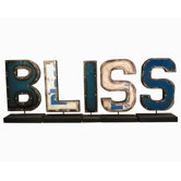 Moonshine "BLISS" Letters on a Stand Figurine