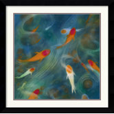 Koi Zen 1 Framed Print by Lun Tse