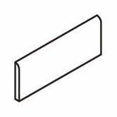 Allora 3" x 18" Light Polished Bullnose in Marrone