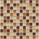 Legacy Glass 1" x 1" Mosaic Tile in Desert Blend