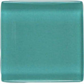 Legacy Glass 1" x 1" Solid Mosaic Tile in Hazel
