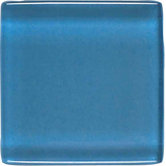 Legacy Glass 1" x 1" Solid Mosaic Tile in Wedgewood