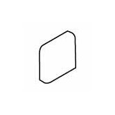 Pozzalo 2" x 2" Radius Bullnose Corner in Manor Gray