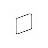 Pozzalo 2" x 2" Surface Bullnose Outcorner in Sail White