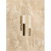 Torre Venato 9" x 12" Glazed Porcelain Decorative Wall Tile in Sabbia