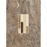 Torre Venato 9" x 12" Glazed Porcelain Decorative Wall Tile in Noce