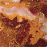 Natural Stone 12" x 12" Onyx Tile in Sunset Red