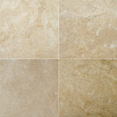 Natural Stone 12" x 12" Crosscut Travertine in Dore Antique