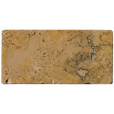 3" x 6" Tumbled Travertine in Oro
