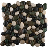 Rivera 12" x 12" Pebble Mosaic in Spring