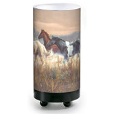 Running Wild Horse Accent Table Lamp