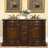 60" Somerset Double Bathroom Vanity