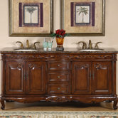 Ella 72" Double Sink Bathroom Vanity Cabinet